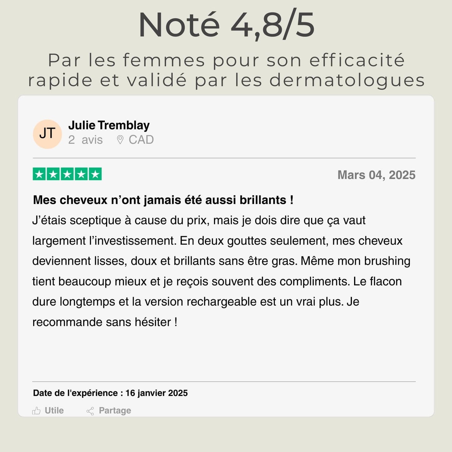 LumiOil – Huile Capillaire Culte et Rechargeable
